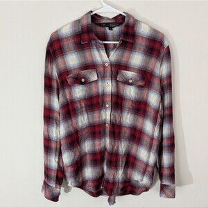 Gap x Pendleton Red Plaid Button Up Flannel Shirt